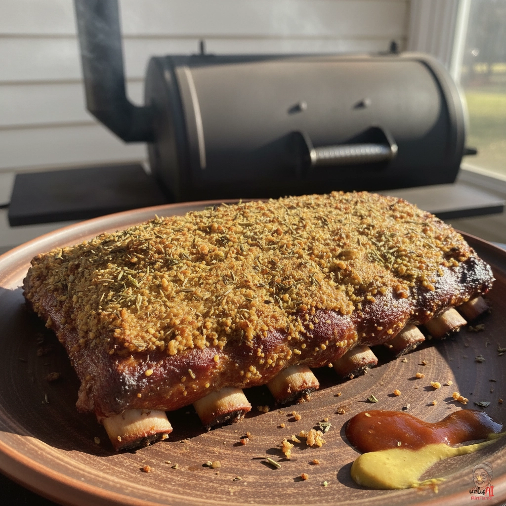 Smoked Senfkruste Ribs — Smoker