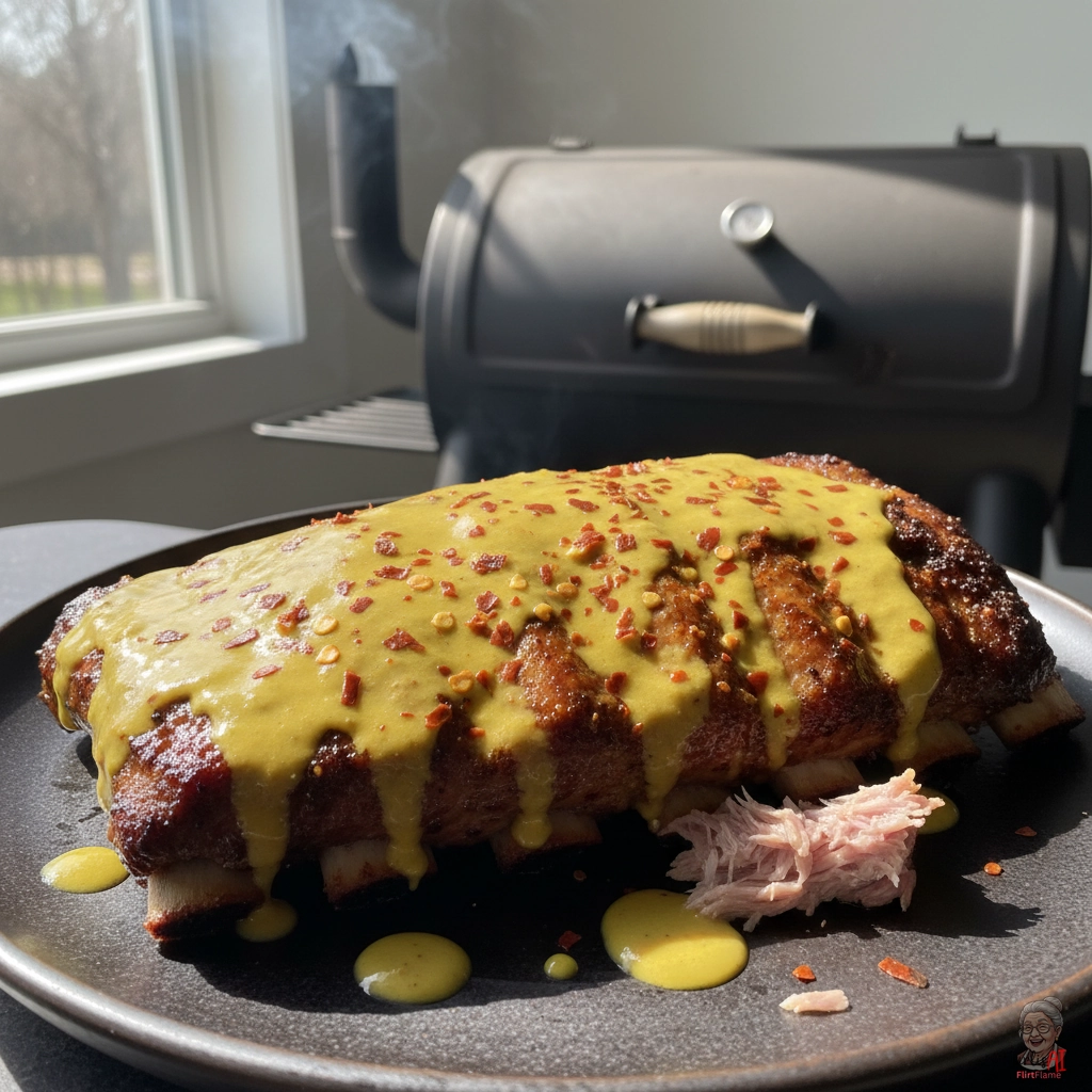 Smoked Spicy Senf — Smoker
