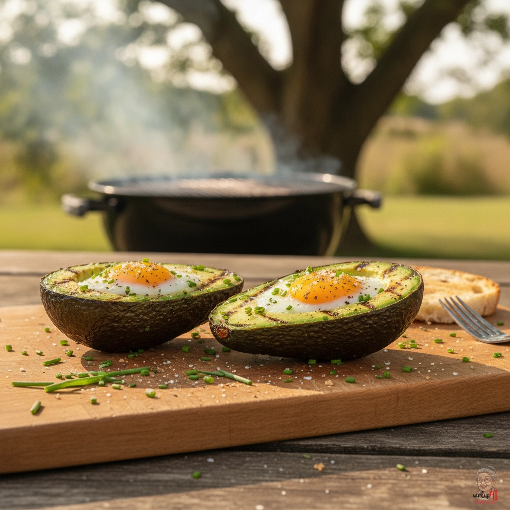 Smoky Avocado Egg — Kohlegrill