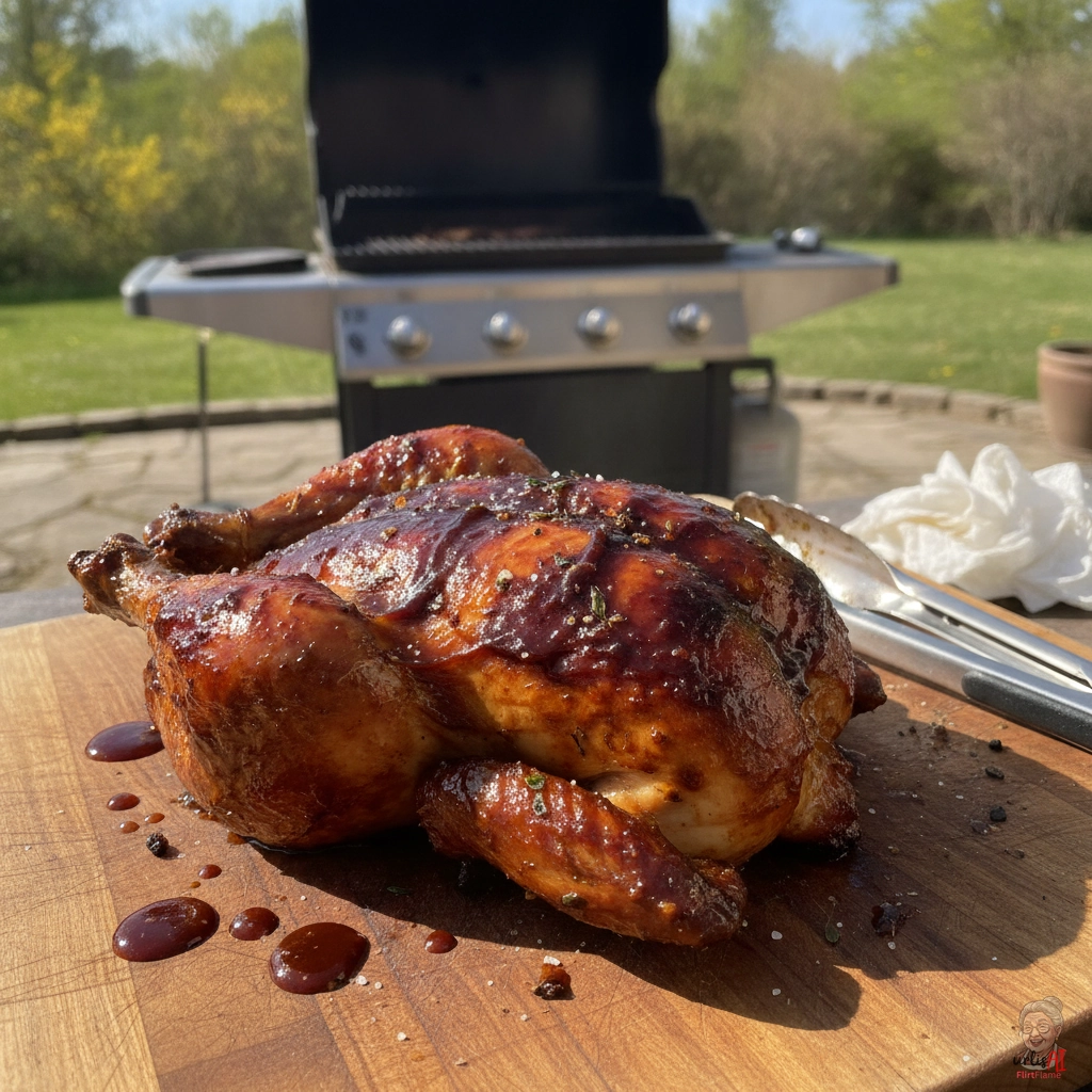 Smoky BBQ Poulet — Gasgrill