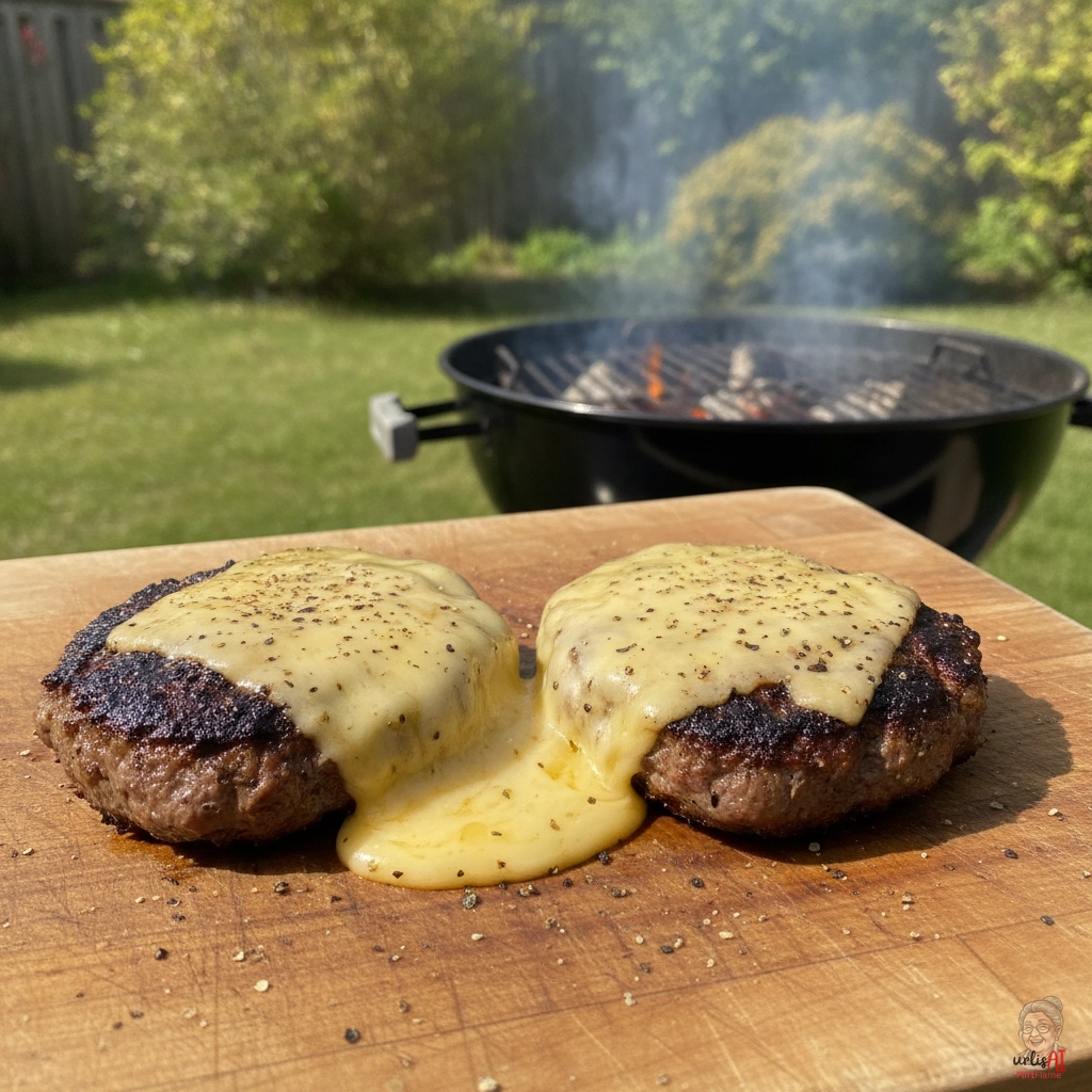 Smoky Cheese Buletten — Kohlegrill