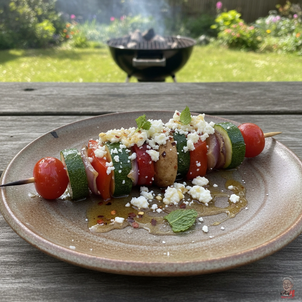 Smoky Feta Skewer — Kohlegrill