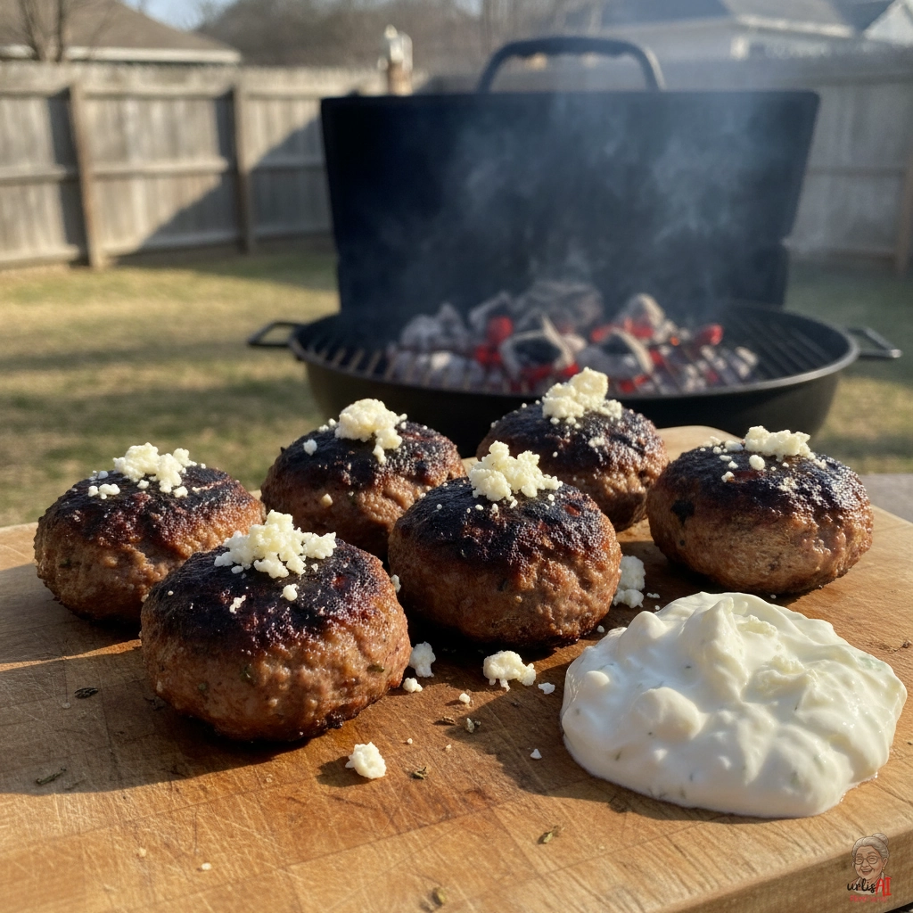 Smoky Greek Meatballs — Kohlegrill