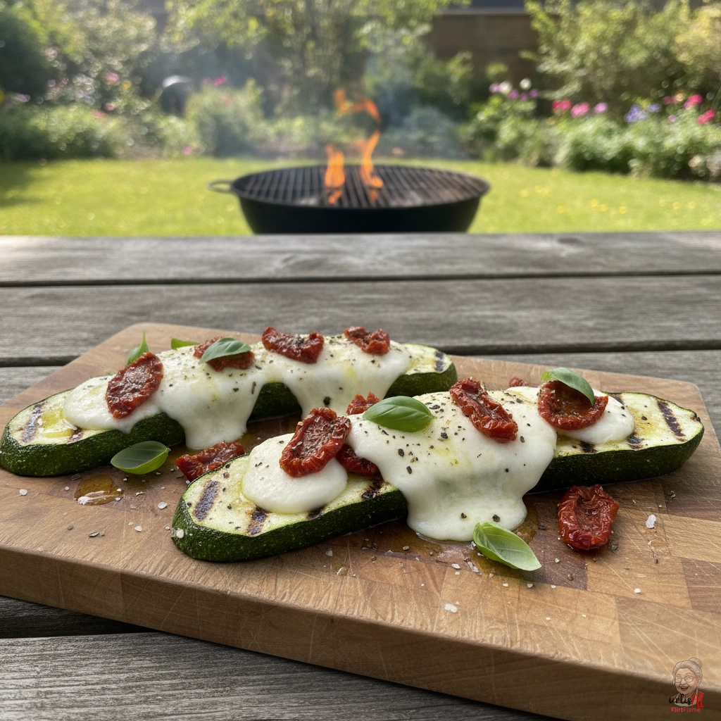 Smoky Mozzi Zucchini — Kohlegrill