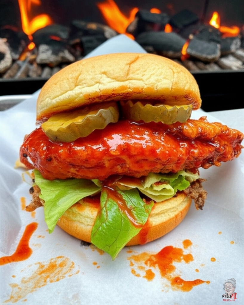 Smoky Nashville Chicken Burger — Kohlegrill