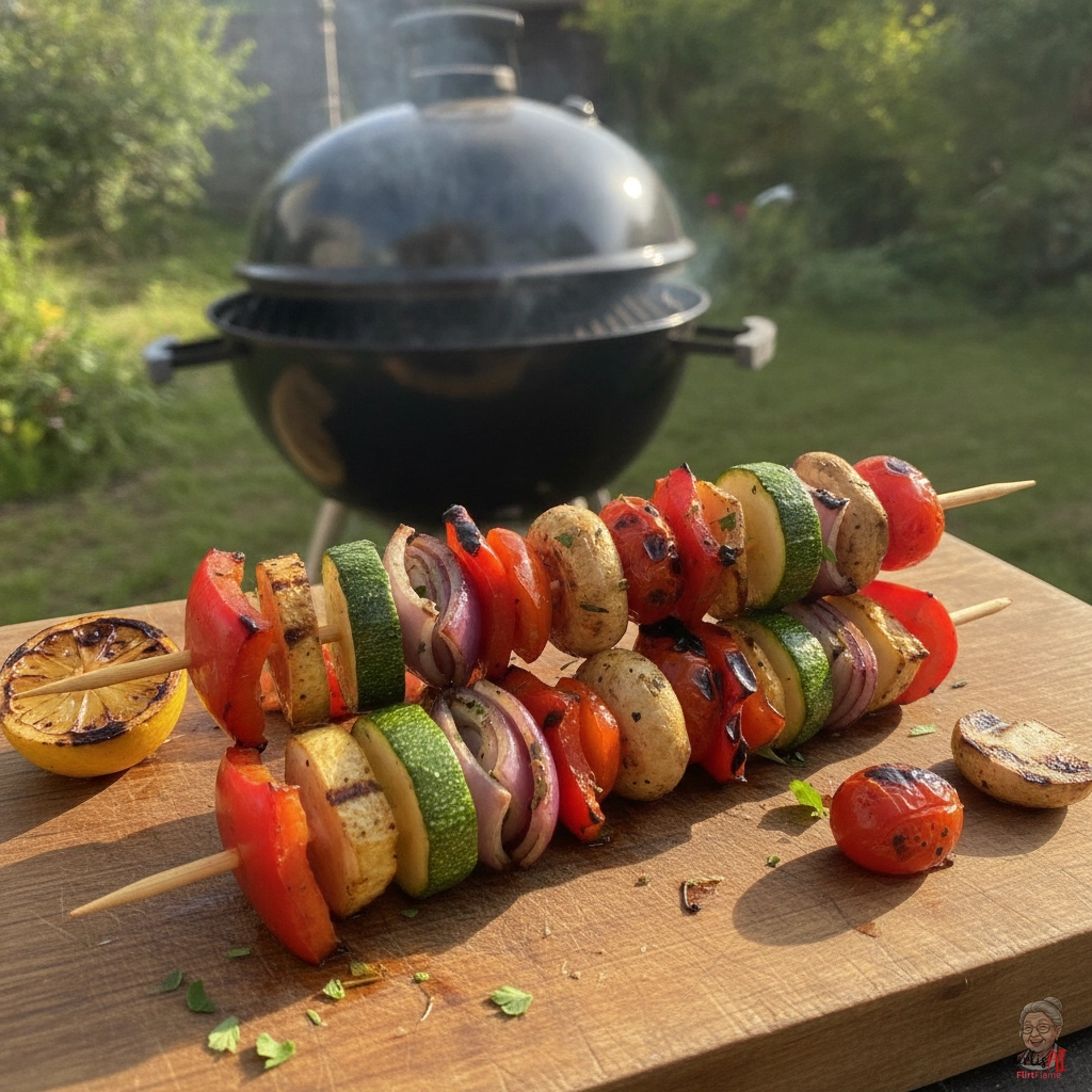 Smoky Veggie Skewer — Kohlegrill