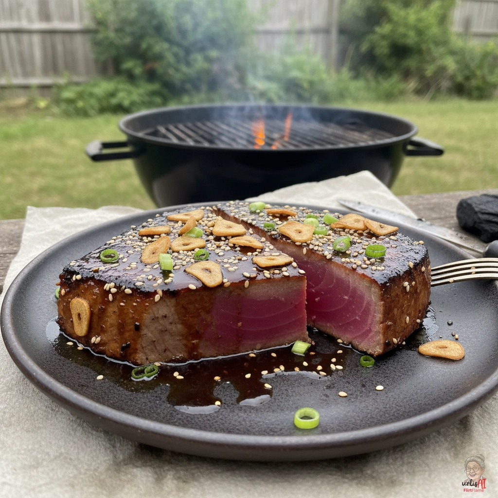 Soja Glutsteaks — Kohlegrill
