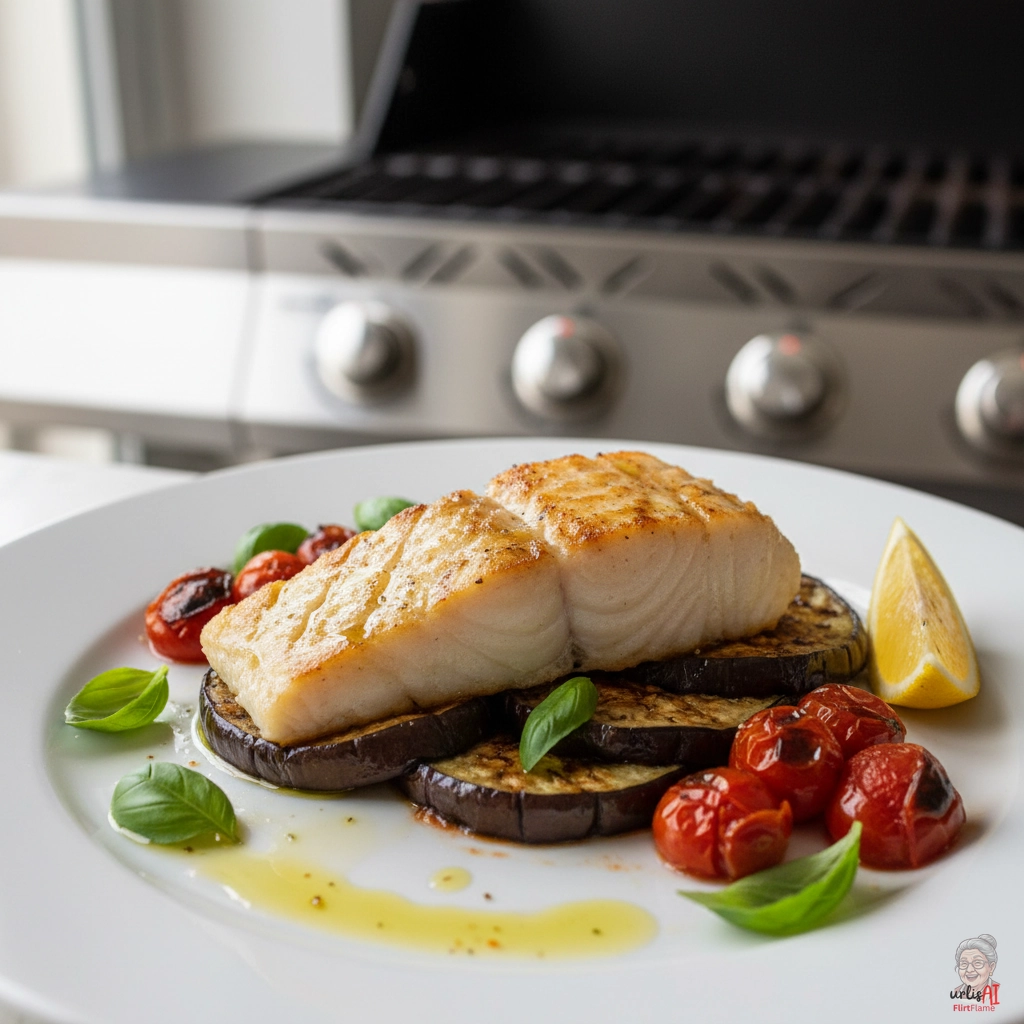Sonnenküste Kabeljau — Gasgrill