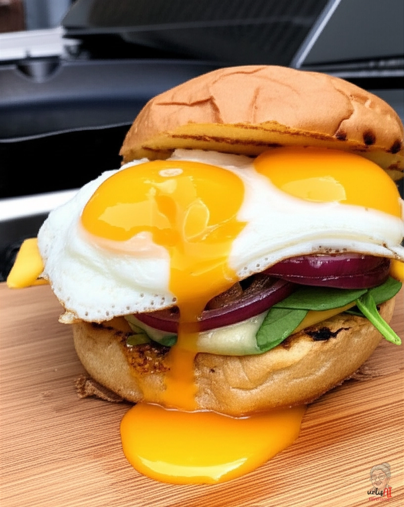 Sonnenseite Ei Burger — Gasgrill