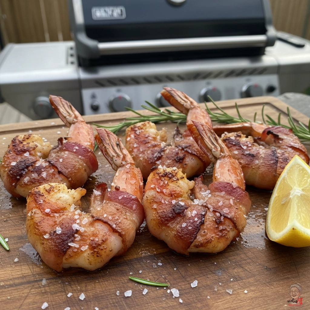 Speckmantel Prawns — Gasgrill