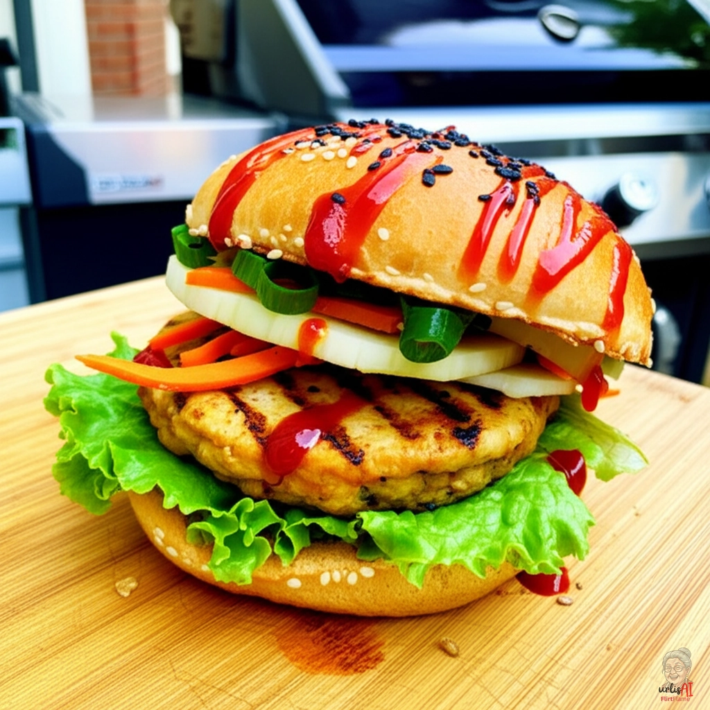 Sriracha Feuer Burger — Gasgrill