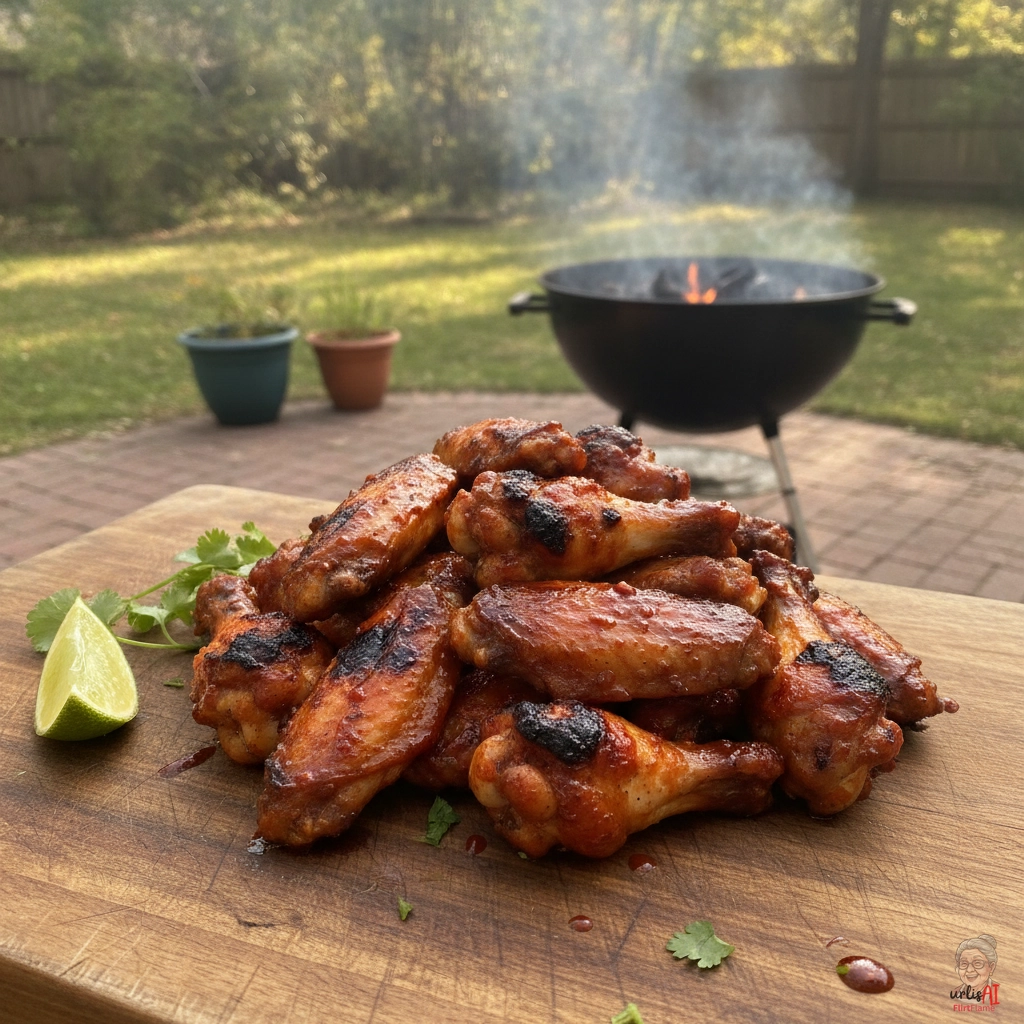 Sriracha Fire Wings — Kohlegrill