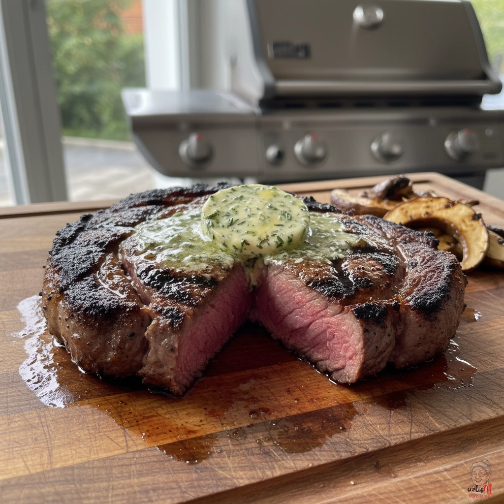 Steinpilz Crème Ribeye — Gasgrill