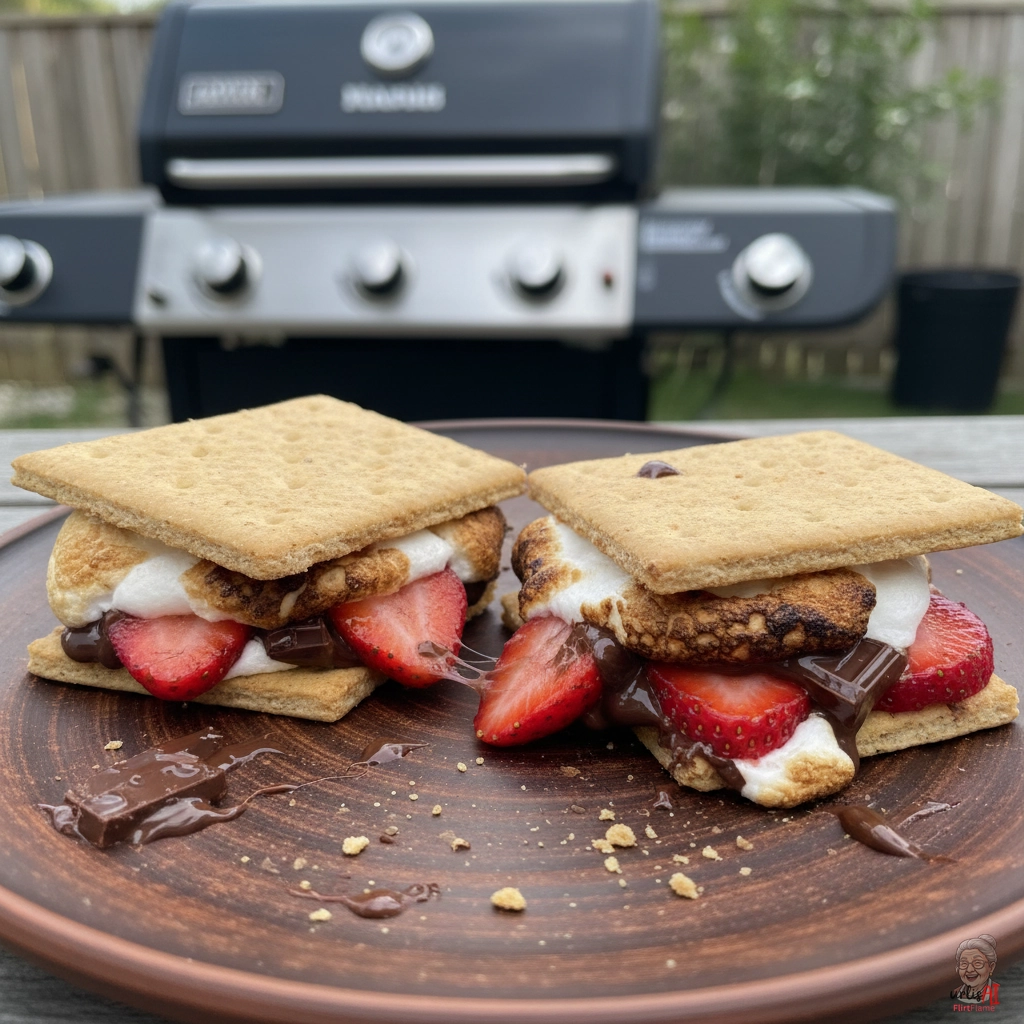 Strawberry S'mores — Gasgrill