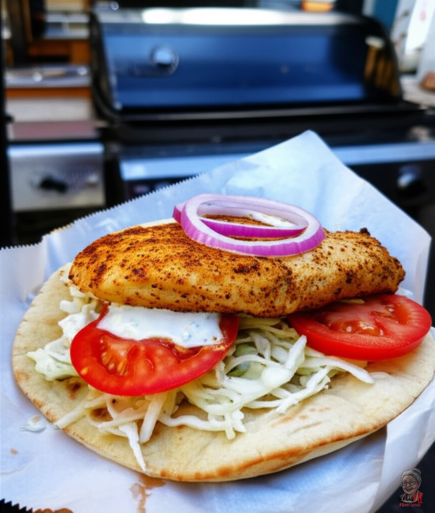 Street Cart Chicken Burger — Gasgrill