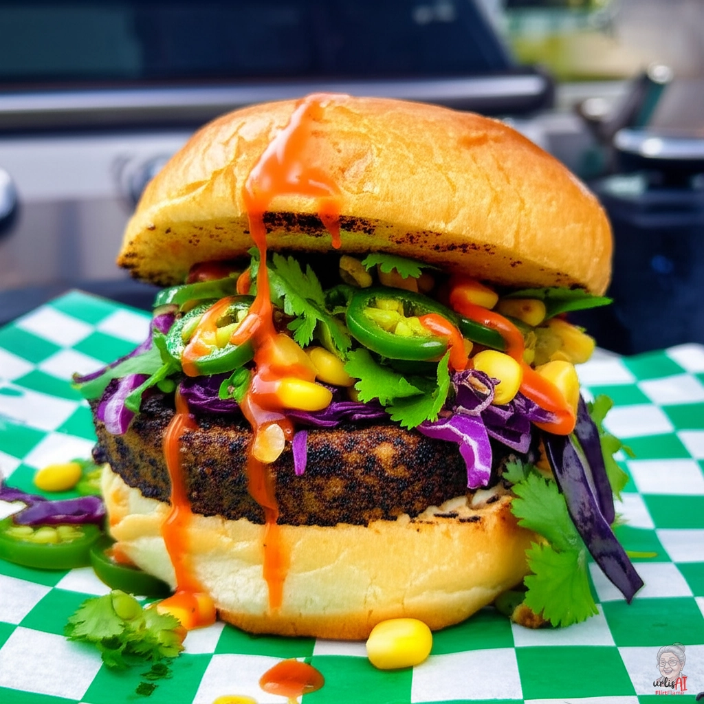 Streetfood Kraut Burger — Gasgrill