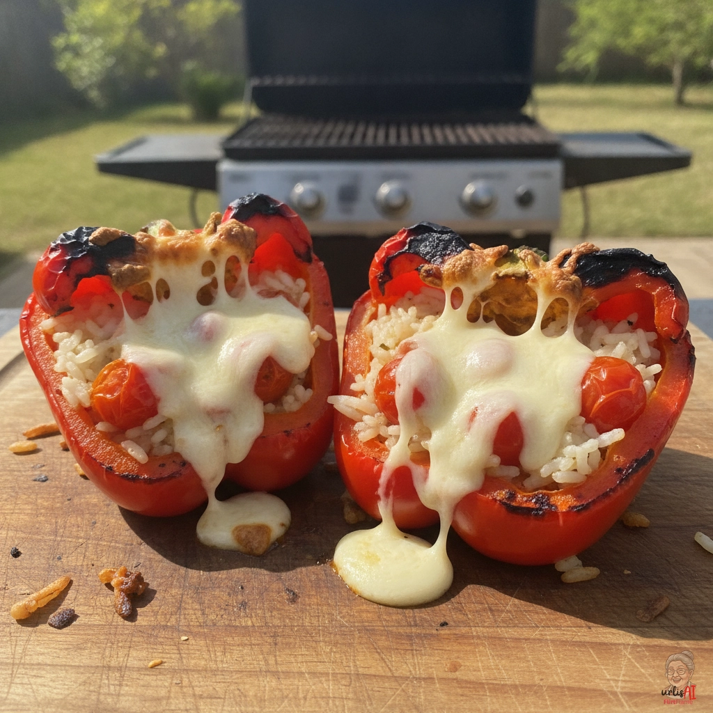 Stuffed Rice Pepper — Gasgrill