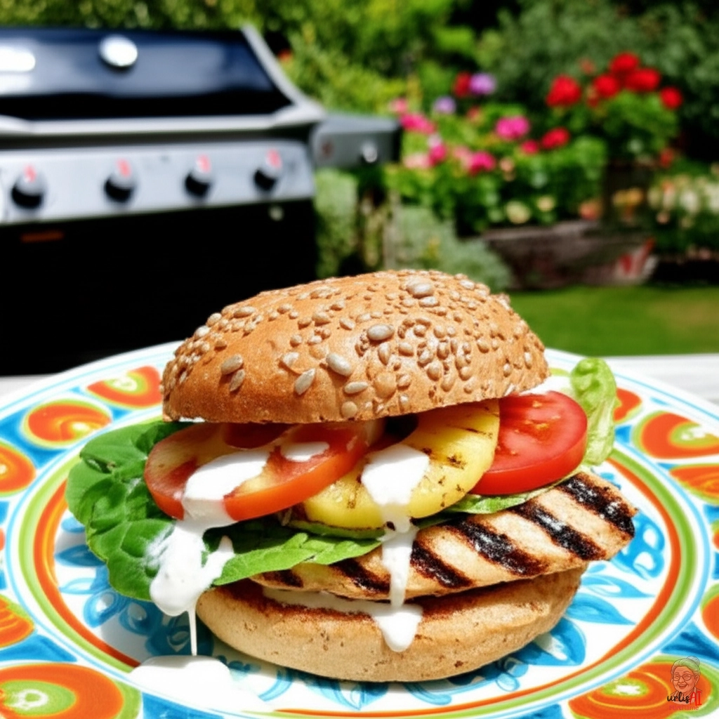 Sunshine Chicken Burger — Gasgrill