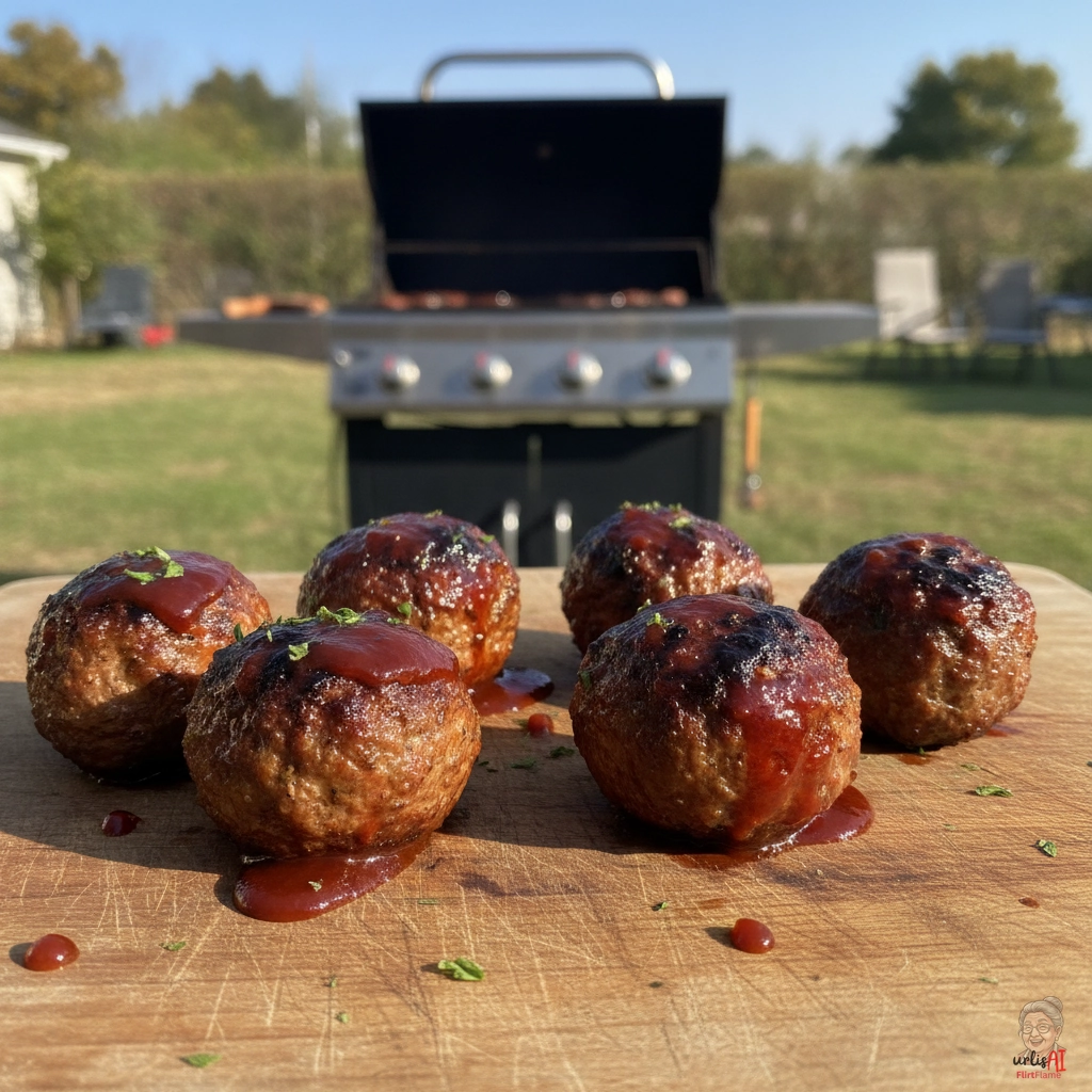 Sweet BBQ Meatballs — Gasgrill