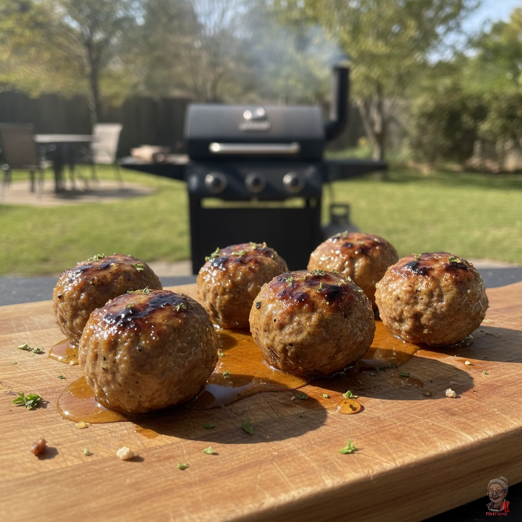 Sweet Honey Meatballs — Gasgrill