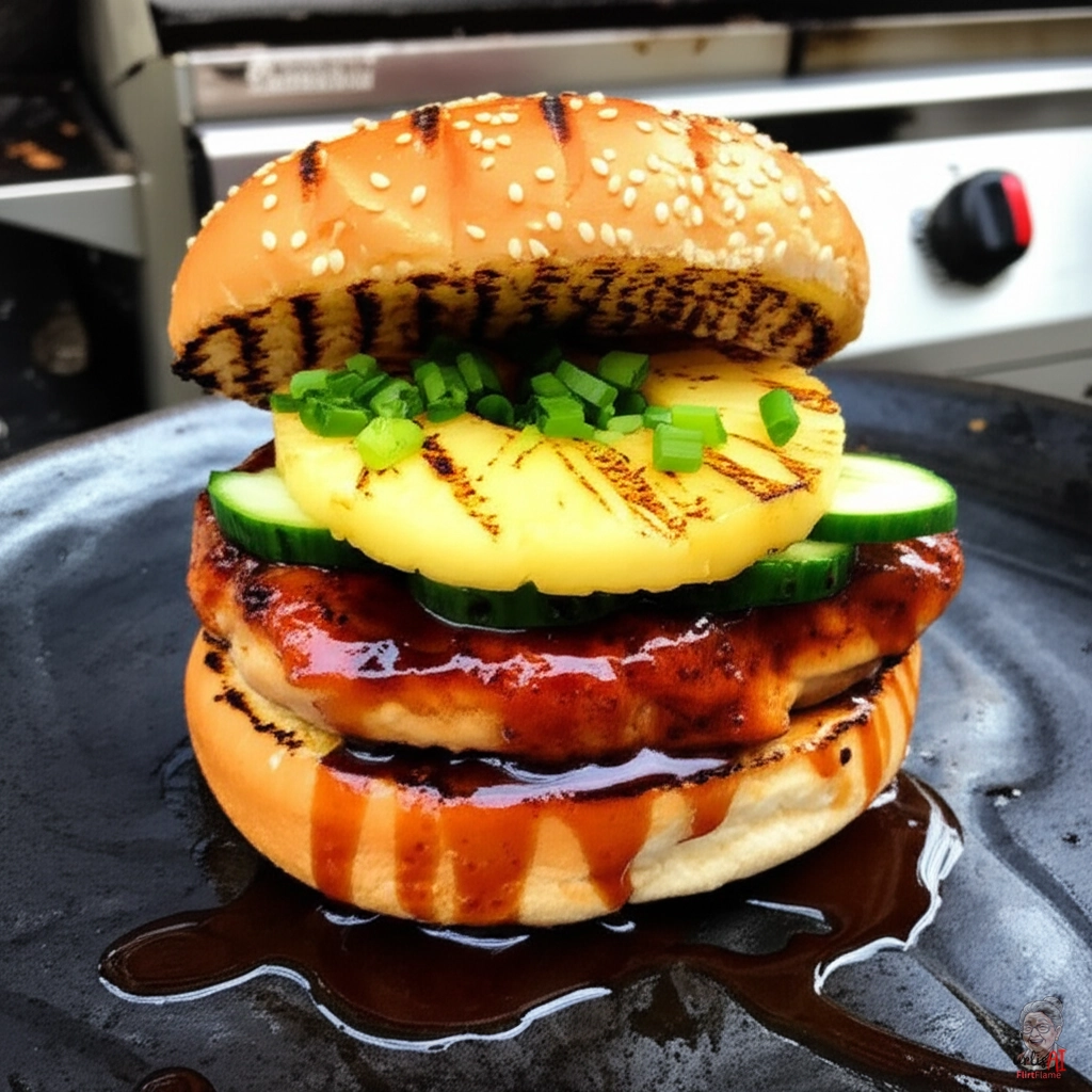 Sweet Teriyaki Burger — Gasgrill