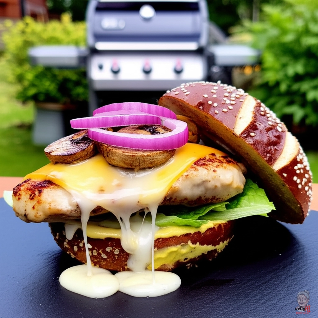 Swiss Melt Burger — Gasgrill