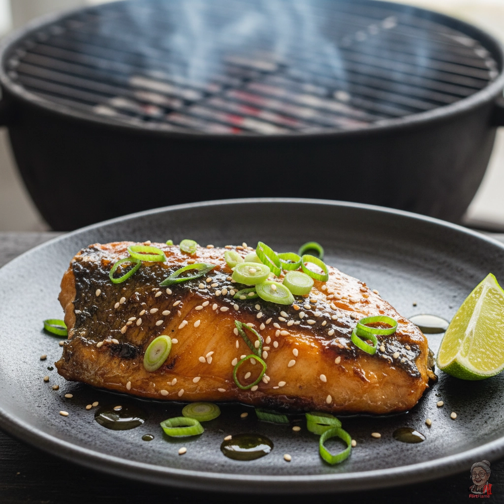 Szechuan Feuerbarsch — Kohlegrill