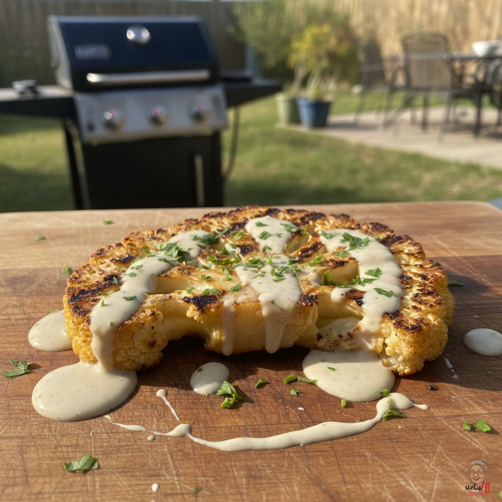 Tahini Cauliflower Steak — Gasgrill