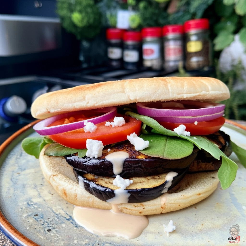 Tahini Drizzle Burger — Gasgrill