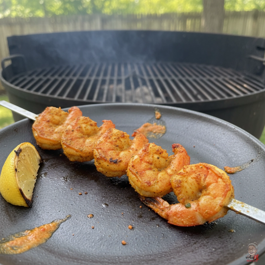 Tandoori Feuergarnelen — Kohlegrill