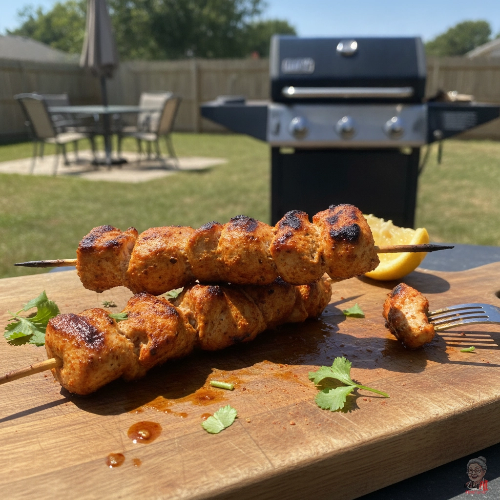 Tandoori Puten Spieß — Gasgrill
