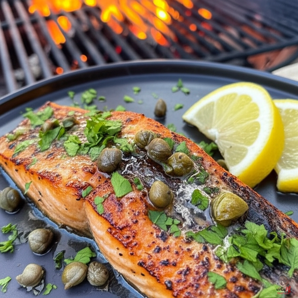 Tangy Caper Salmon — Kohlegrill