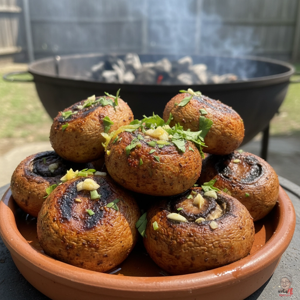 Tapas Pimentonpilze — Kohlegrill