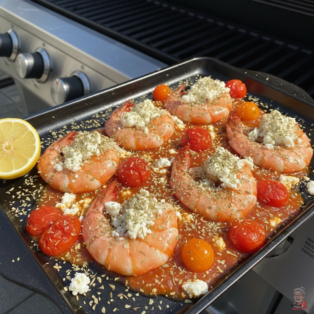 Taverna Grillgarnelen — Gasgrill