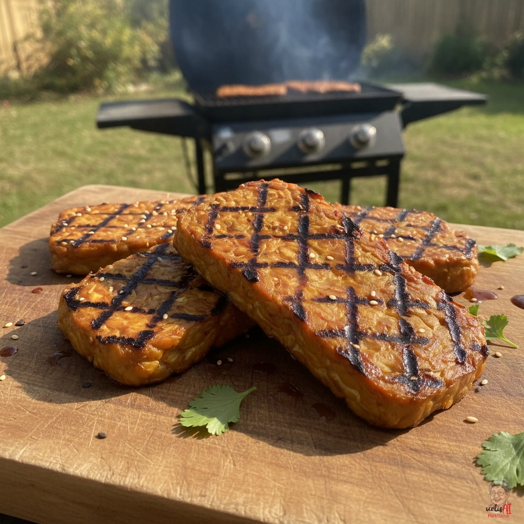 Tempeh Pur — Gasgrill