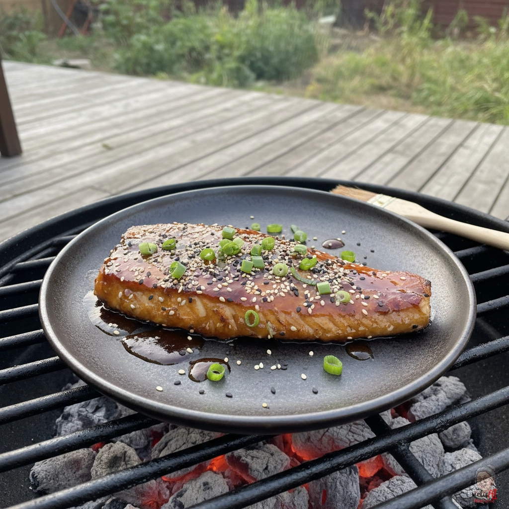 Teriyaki Kohleseelachs — Kohlegrill