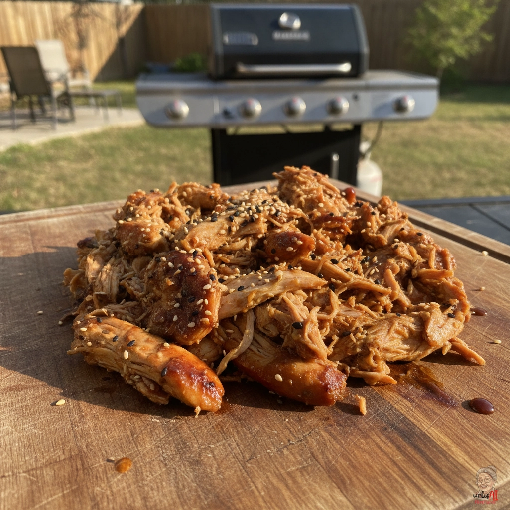 Teriyaki Pulled Chicken — Gasgrill