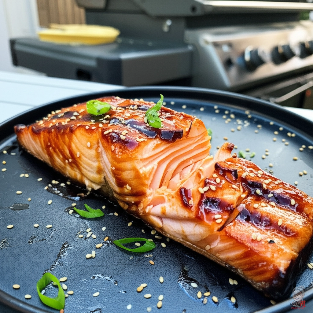 Teriyaki Tokyo Lachs — Gasgrill