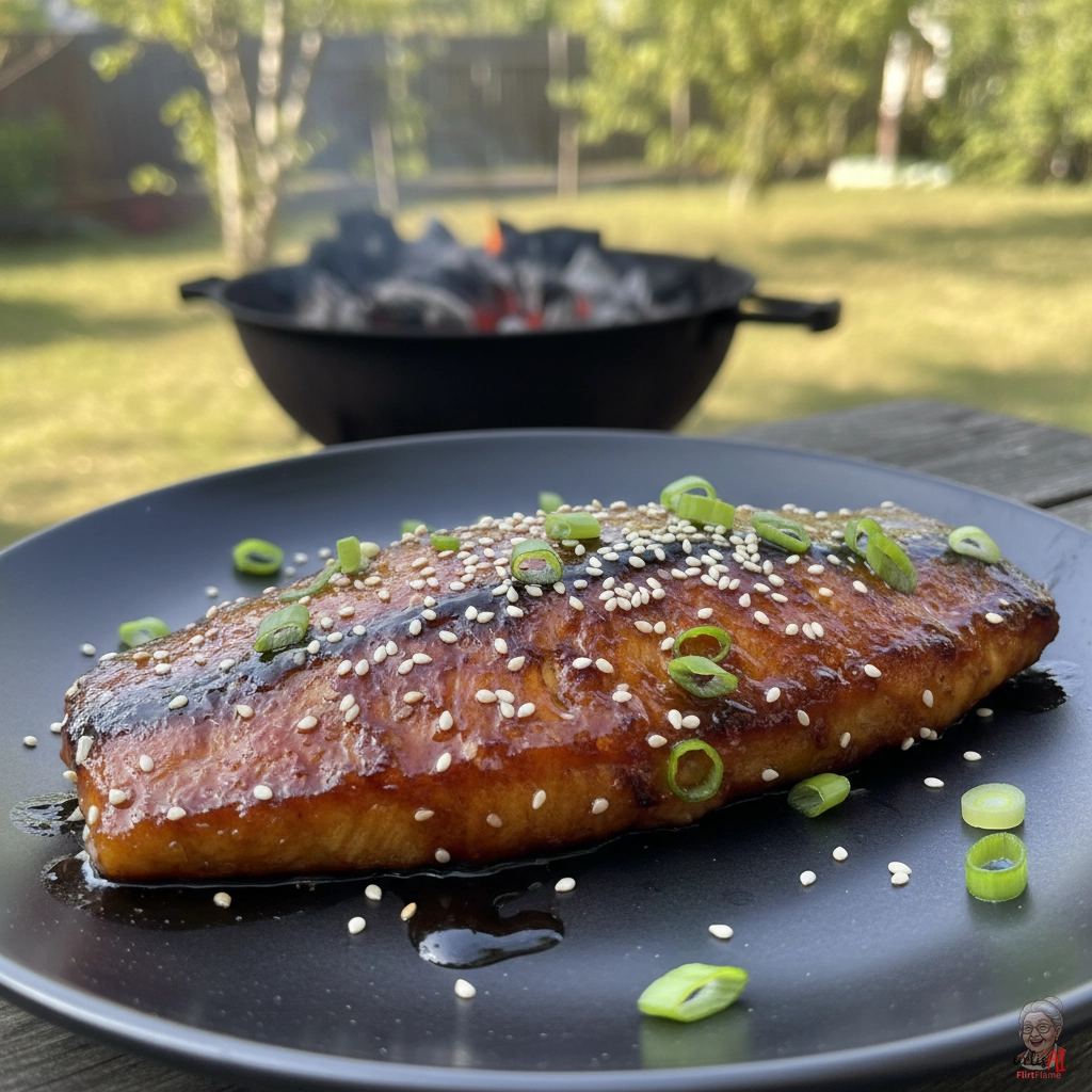 Teriyaki Zander — Kohlegrill