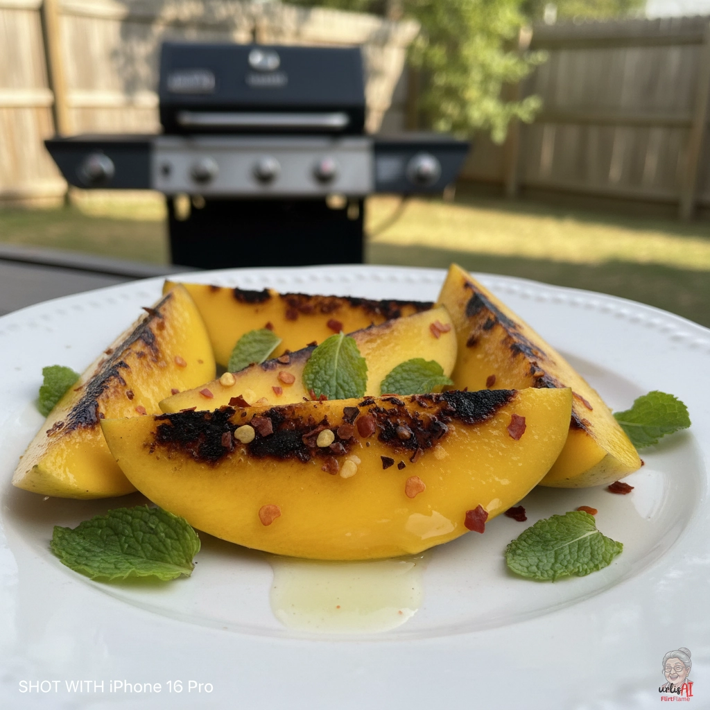 Thai Flammenmango — Gasgrill
