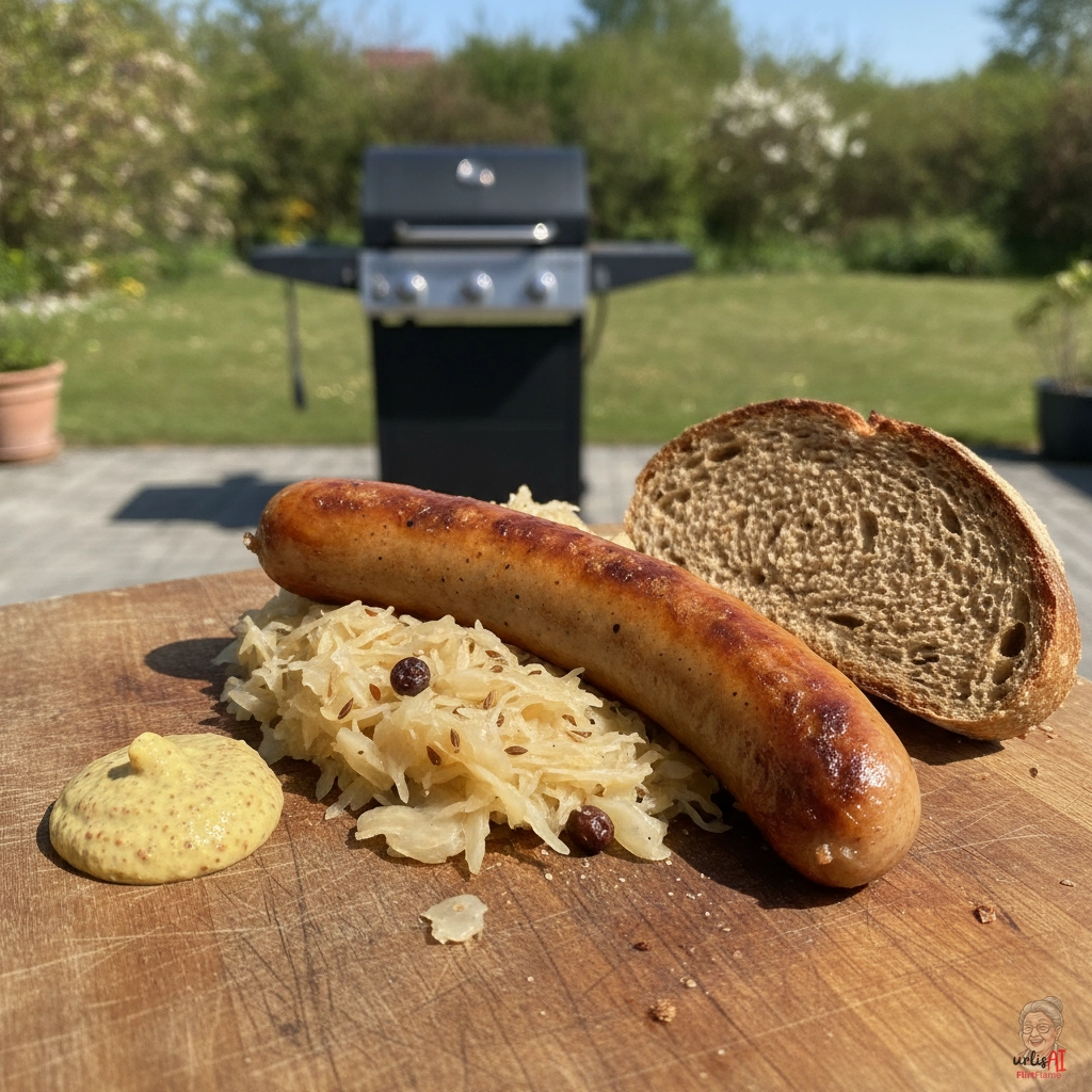 Thüringer auf Kraut — Gasgrill