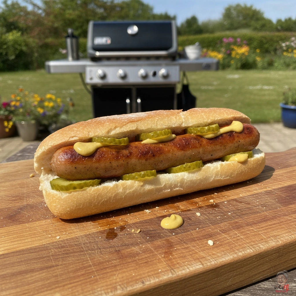 Thüringer im Weckla — Gasgrill