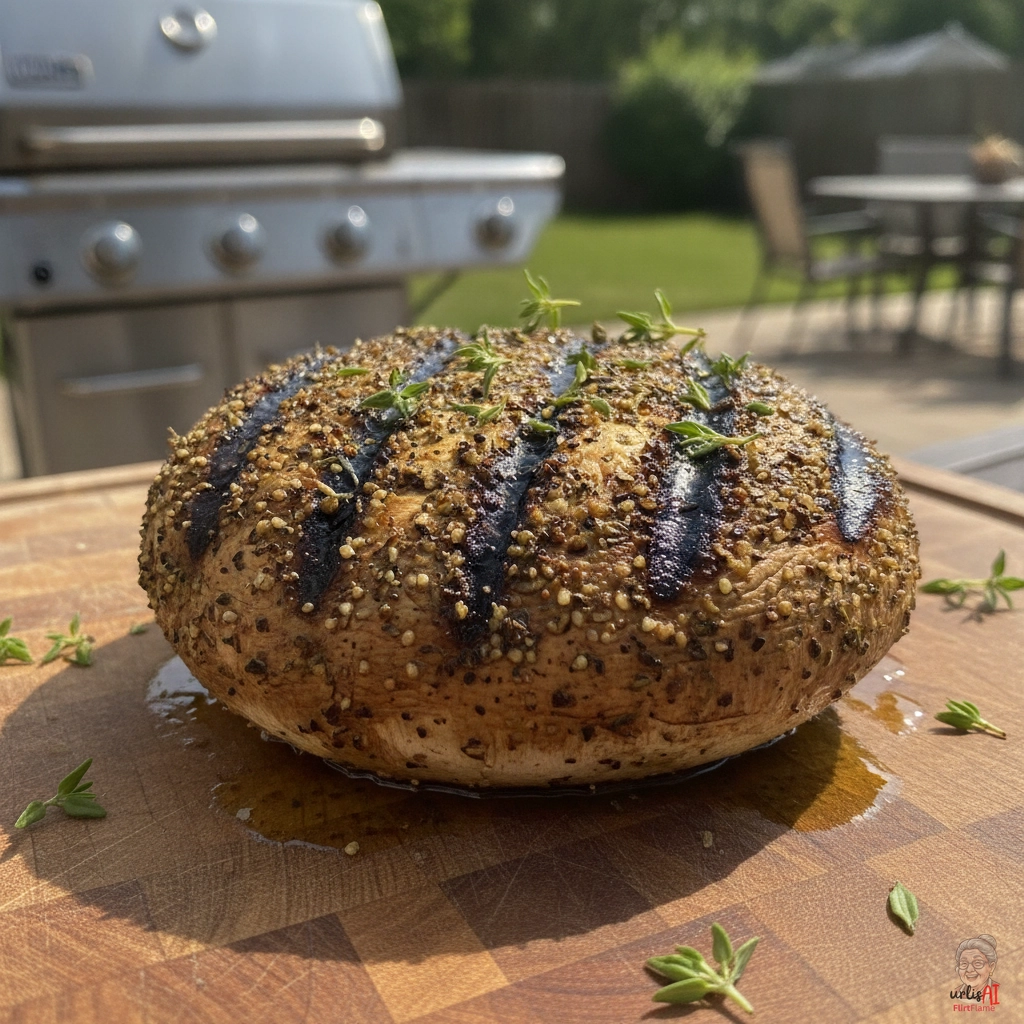 Thyme Portobello Steak — Gasgrill
