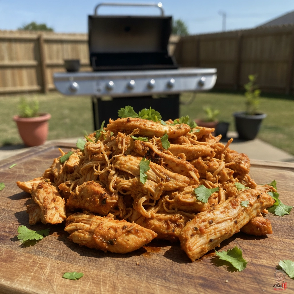 Tikka Pulled Chicken — Gasgrill