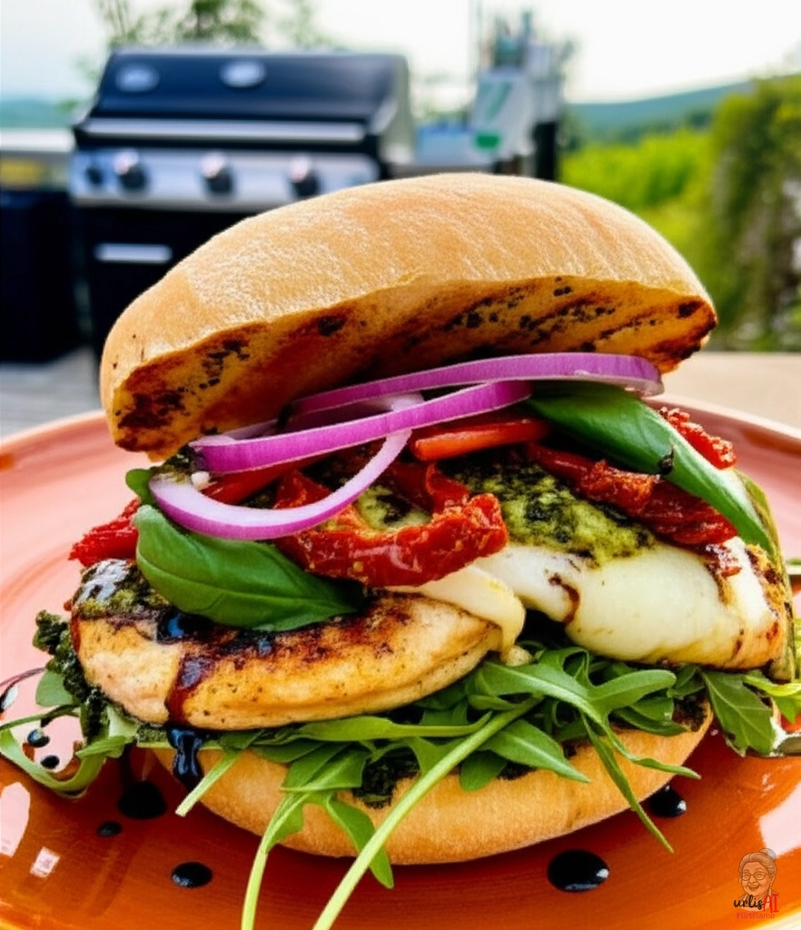 Toskana-Sonne Burger — Gasgrill