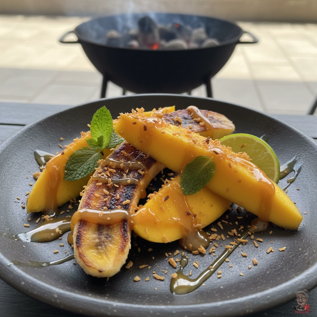 Tropical Flame Dessert — Kohlegrill