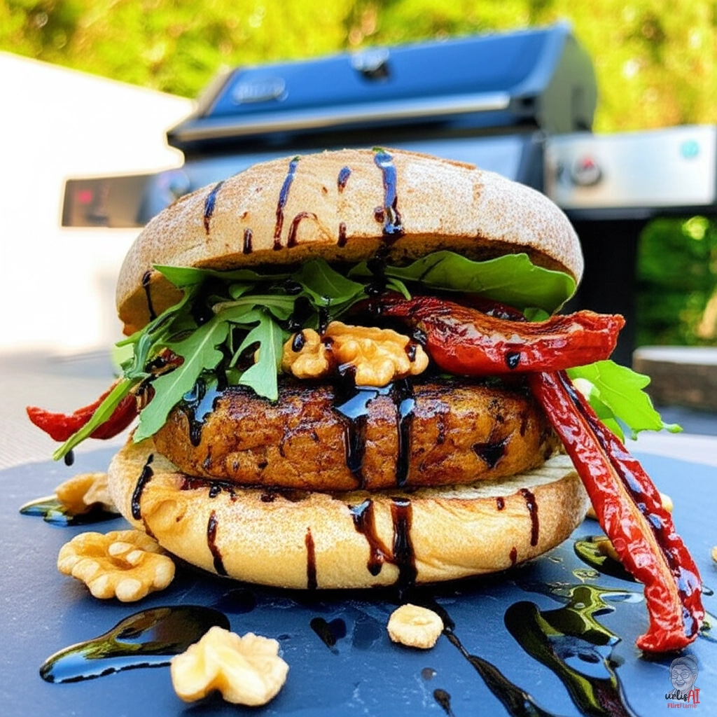 Trüffel Balsamico Burger — Gasgrill