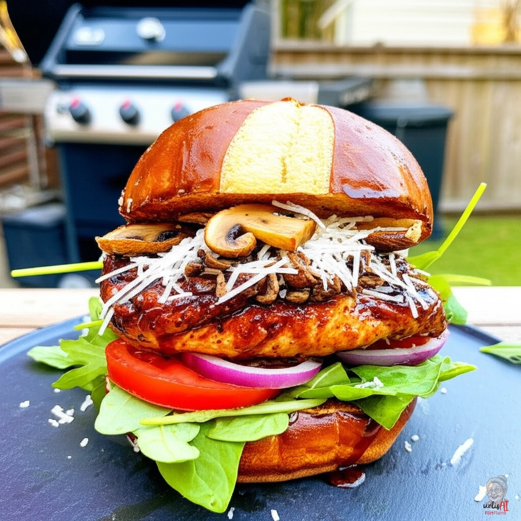 Umami Chicken Burger — Gasgrill