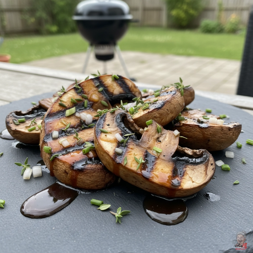 Umami Thymianchampignons — Kohlegrill