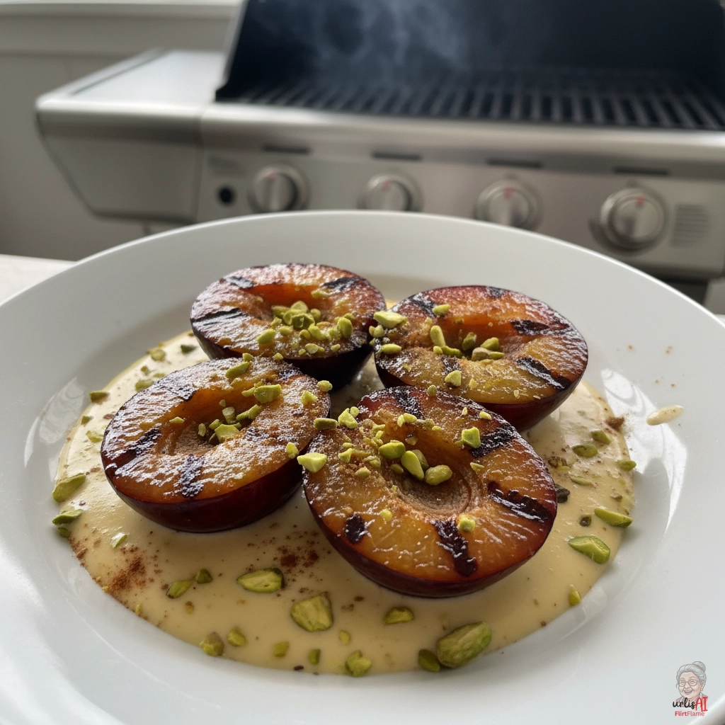 Vanille Grillpflaumen — Gasgrill